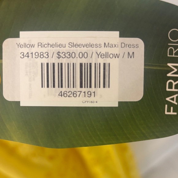 Farm RioBright Yellow Eyelet Maxi Dress - Picture 4 of 4